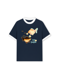 Áo Thun Ringer Relaxed Fit Little Goldfish