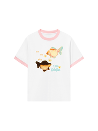 Áo Thun Ringer Relaxed Fit Little Goldfish