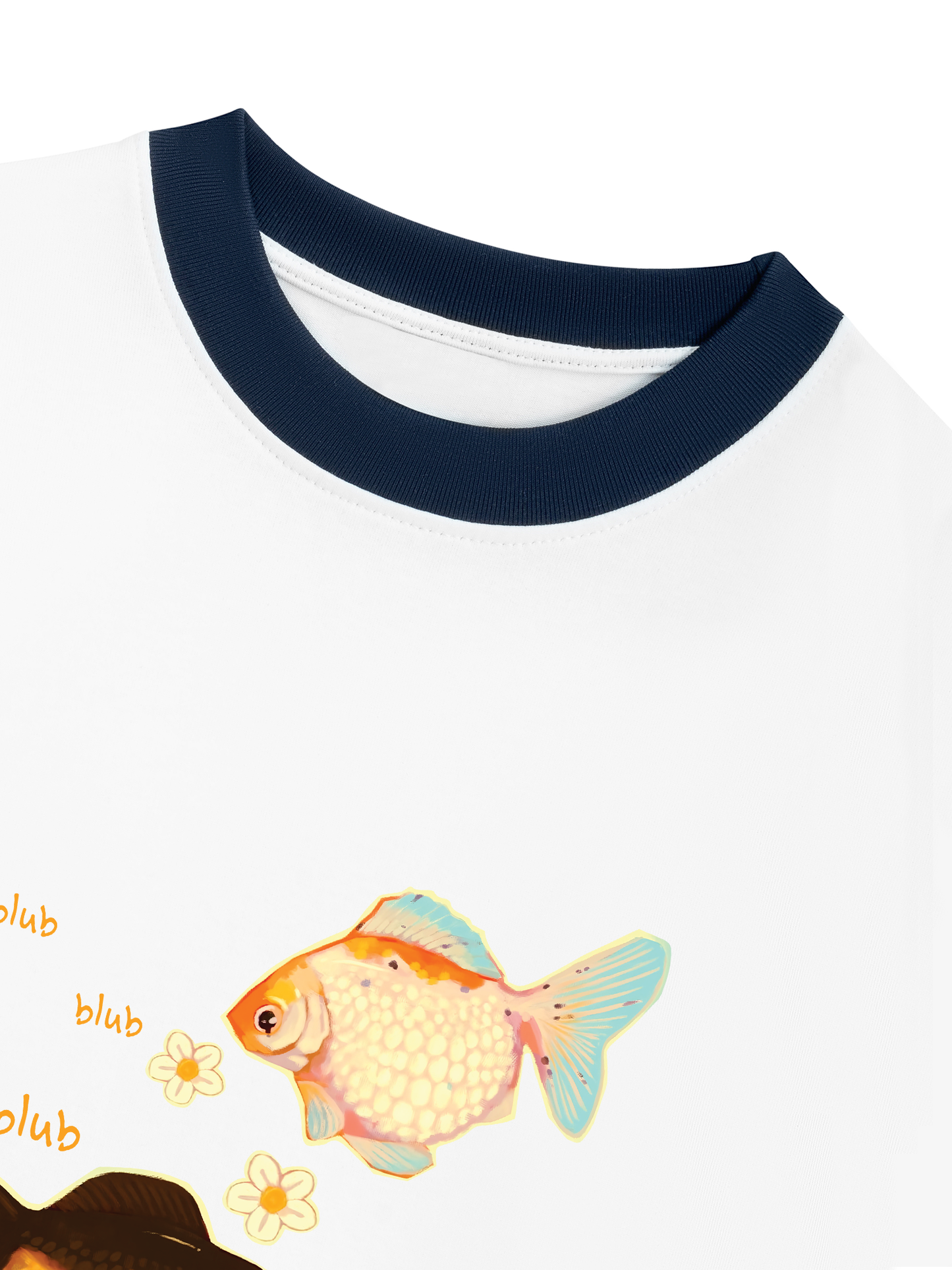 Áo Thun Ringer Relaxed Fit Little Goldfish