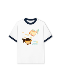 Áo Thun Ringer Relaxed Fit Little Goldfish