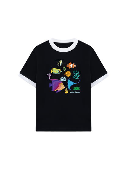 Áo Thun Ringer Relaxed Fit Under The Sea