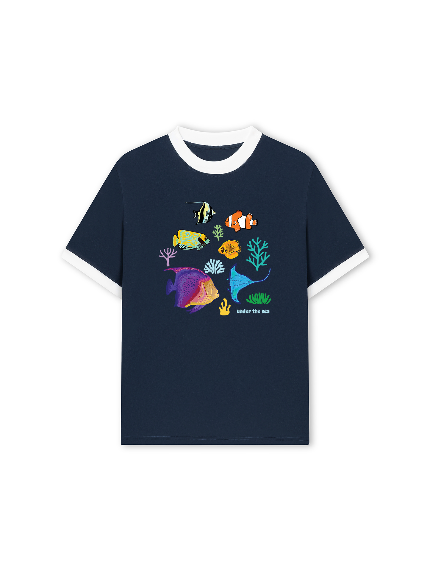 Áo Thun Ringer Relaxed Fit Under The Sea