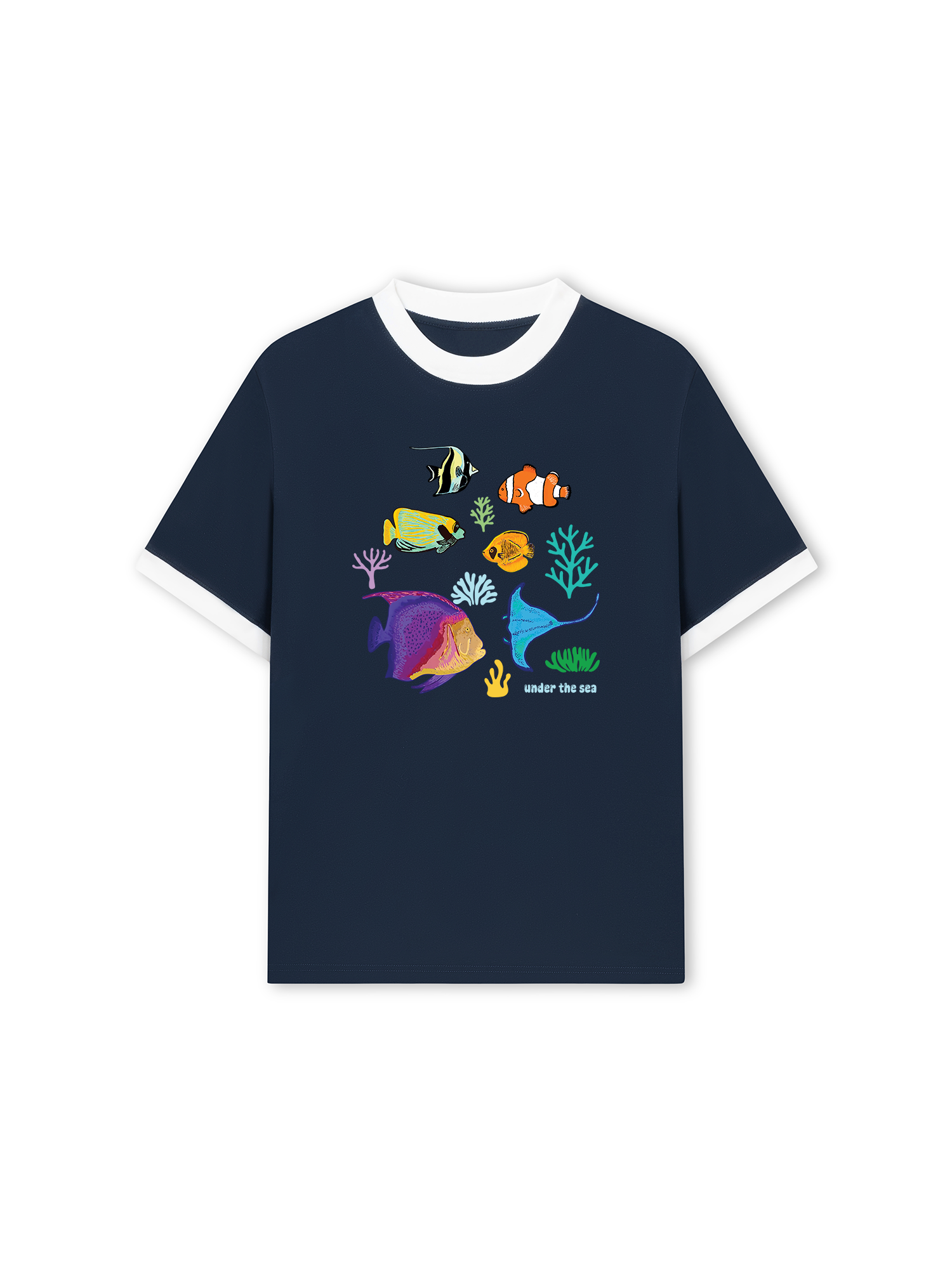 Áo Thun Ringer Relaxed Fit Under The Sea