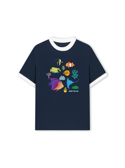 Áo Thun Ringer Relaxed Fit Under The Sea
