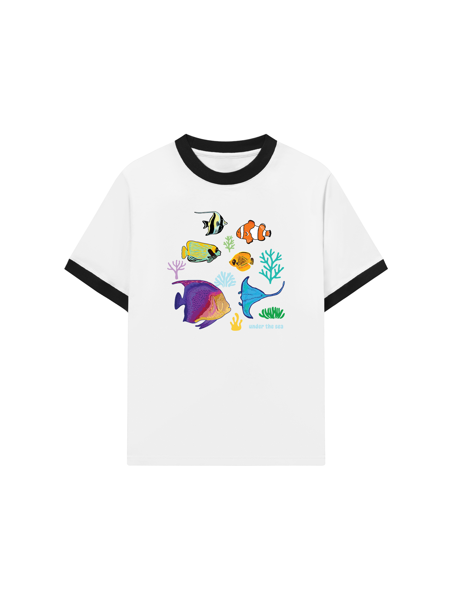 Áo Thun Ringer Relaxed Fit Under The Sea