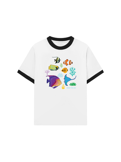 Áo Thun Ringer Relaxed Fit Under The Sea