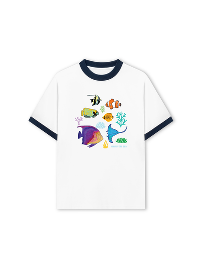 Áo Thun Ringer Relaxed Fit Under The Sea