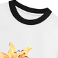 Áo Thun Ringer Relaxed Fit Yellow Lily Flower