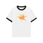 Áo Thun Ringer Relaxed Fit Yellow Lily Flower