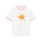 Áo Thun Ringer Relaxed Fit Yellow Lily Flower