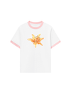 Áo Thun Ringer Relaxed Fit Yellow Lily Flower