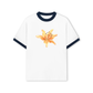 Áo Thun Ringer Relaxed Fit Yellow Lily Flower