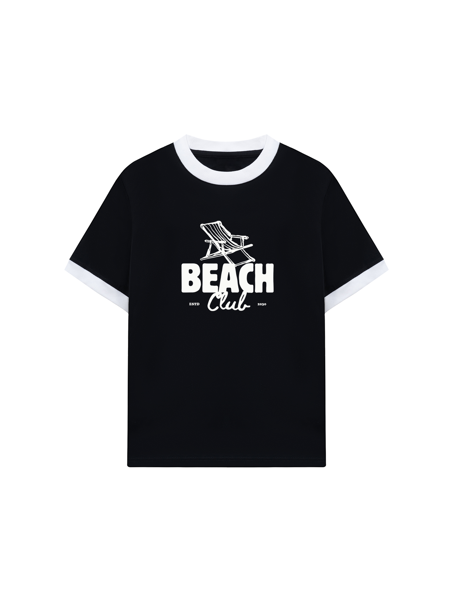 Áo Thun Ringer Relaxed Fit Beach Cub