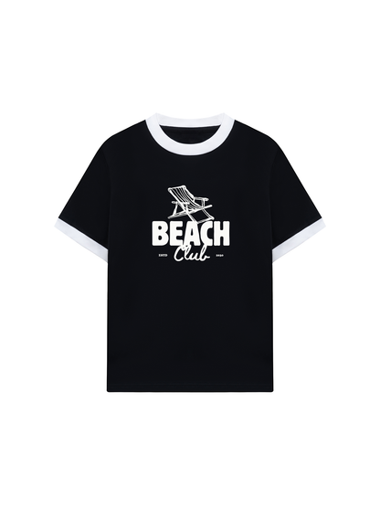 Áo Thun Ringer Relaxed Fit Beach Cub