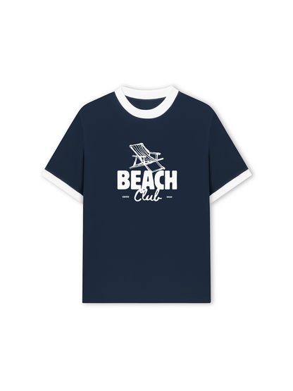 Áo Thun Ringer Relaxed Fit Beach Cub