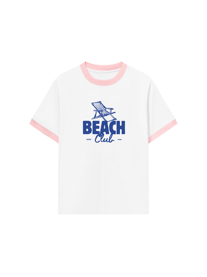 Áo Thun Ringer Relaxed Fit Beach Cub