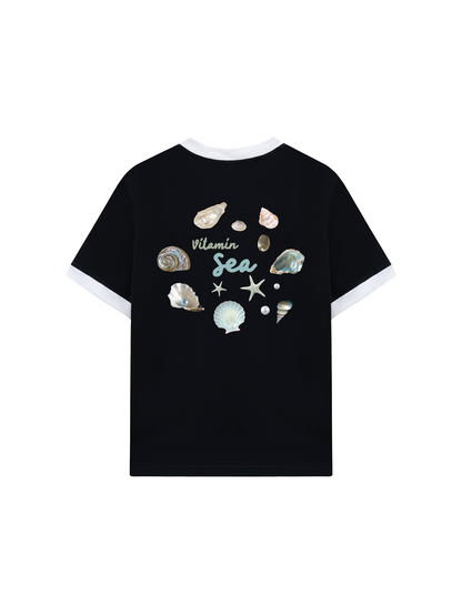 Áo Thun Ringer Relaxed Fit Vitamin Sea