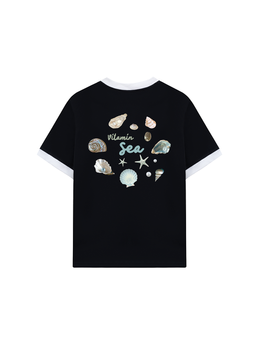 Áo Thun Ringer Relaxed Fit Vitamin Sea