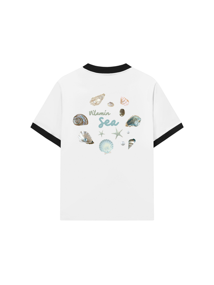Áo Thun Ringer Relaxed Fit Vitamin Sea