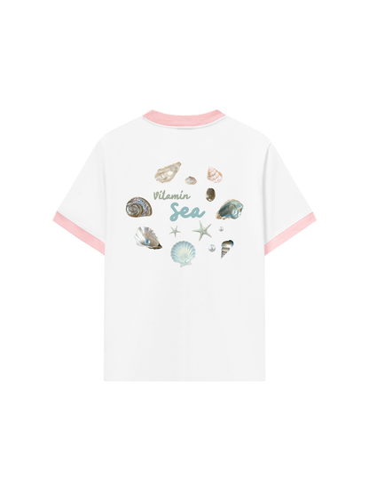 Áo Thun Ringer Relaxed Fit Vitamin Sea