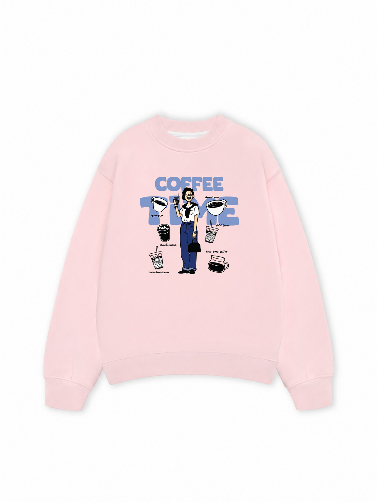 Áo Sweater Nỉ Hai Da Coffee Time