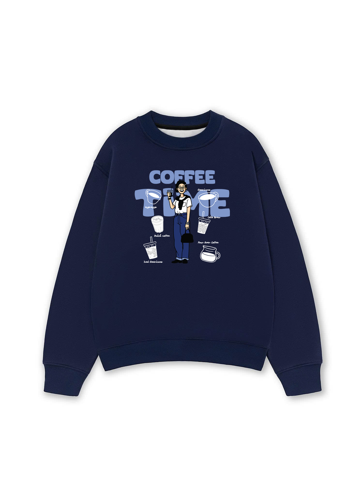 Áo Sweater Nỉ Hai Da Coffee Time