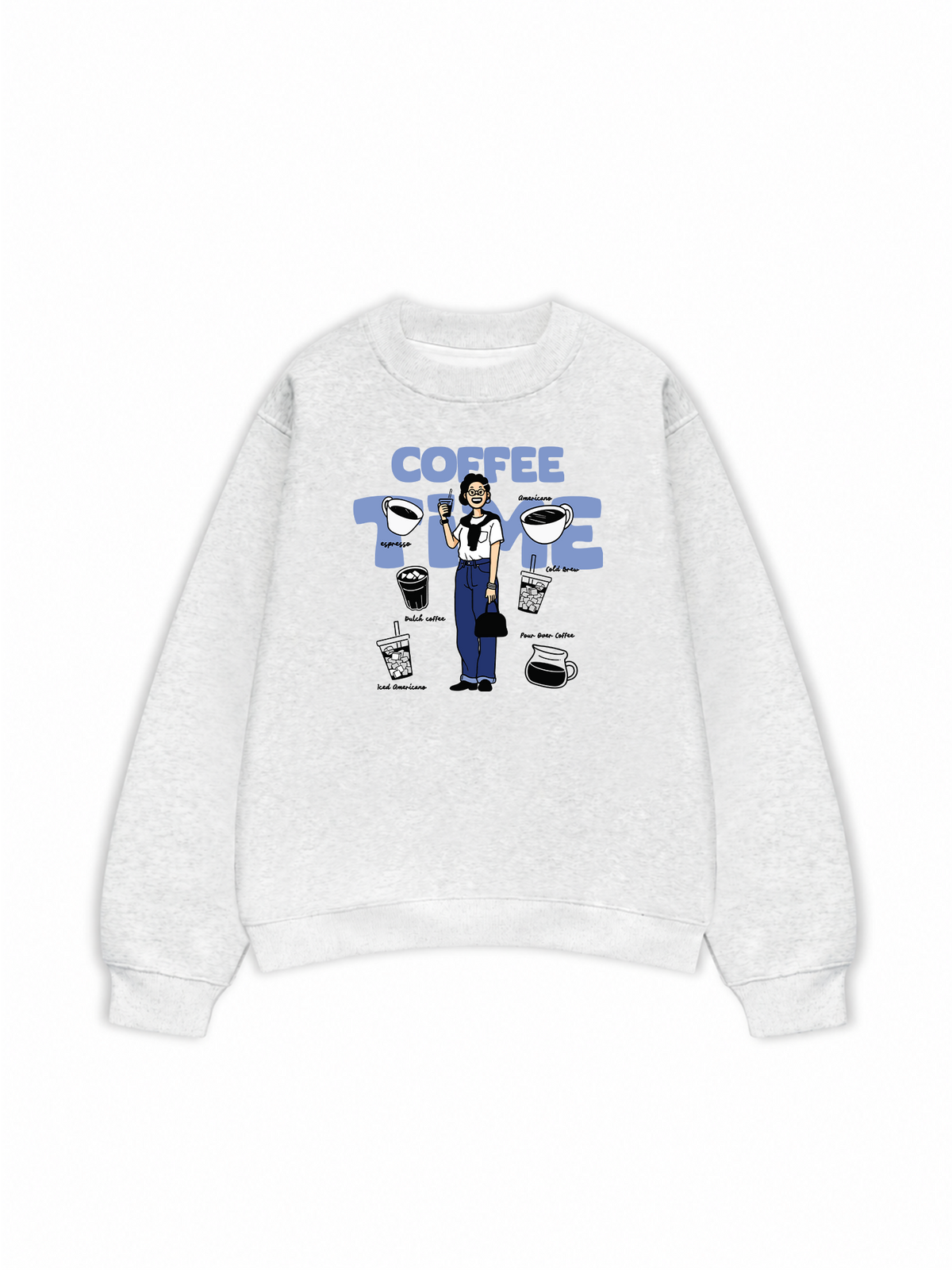 Áo Sweater Nỉ Hai Da Coffee Time
