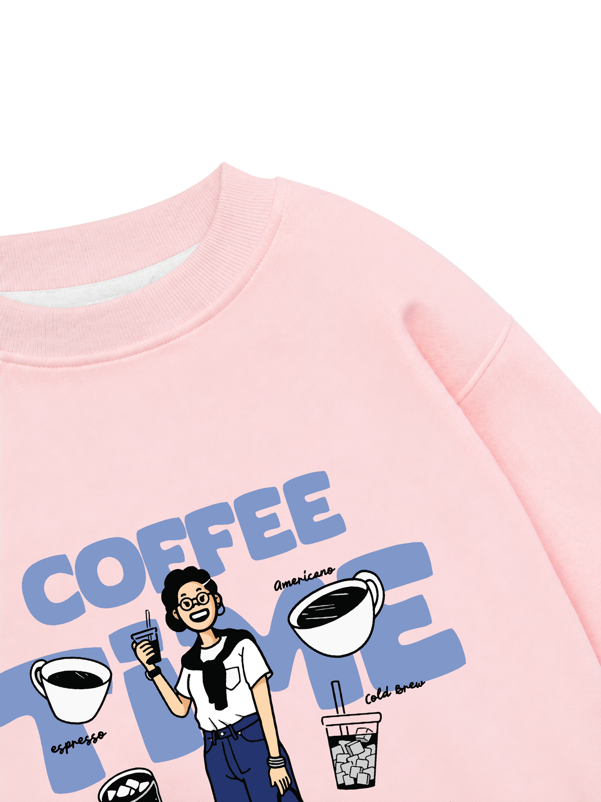 Áo Sweater Nỉ Hai Da Coffee Time