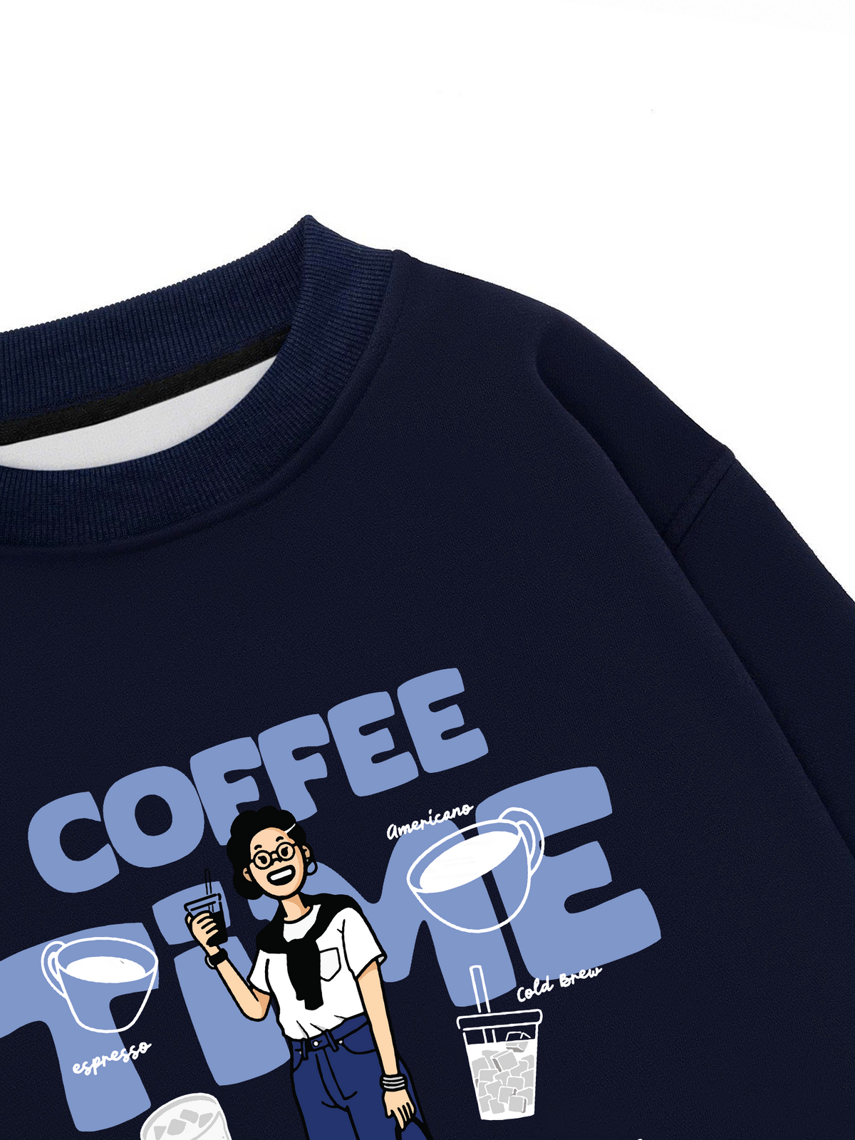 Áo Sweater Nỉ Hai Da Coffee Time