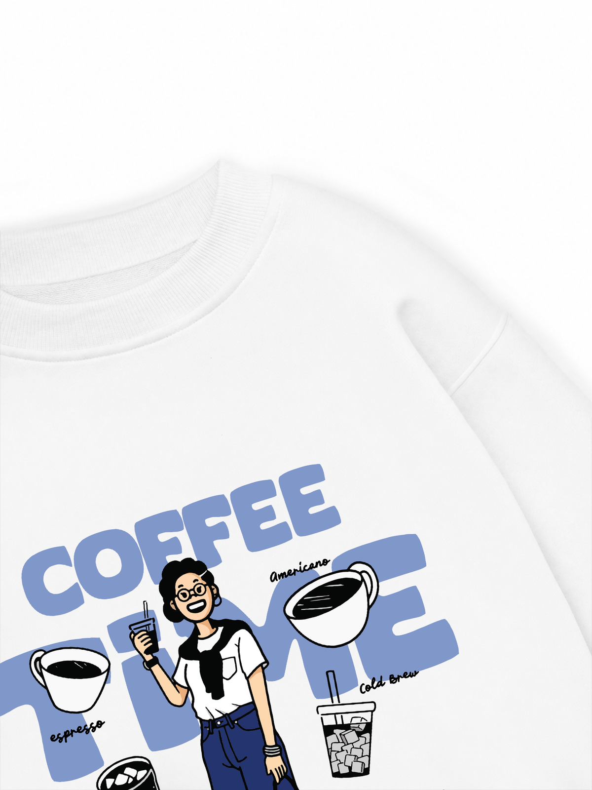 Áo Sweater Nỉ Hai Da Coffee Time