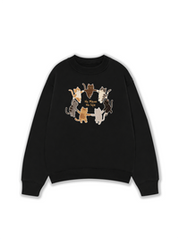 Áo Sweater Nỉ Hai Da No Meow No Life