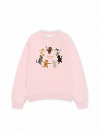 Áo Sweater Nỉ Hai Da No Meow No Life