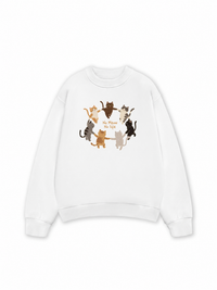 Áo Sweater Nỉ Hai Da No Meow No Life