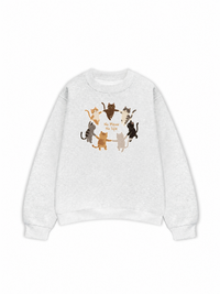 Áo Sweater Nỉ Hai Da No Meow No Life