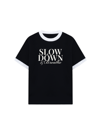 Áo Thun Ringer Relaxed Fit Slow Down & Breathe