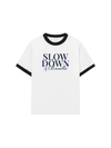 Áo Thun Ringer Relaxed Fit Slow Down & Breathe