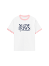 Áo Thun Ringer Relaxed Fit Slow Down & Breathe