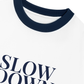 Áo Thun Ringer Relaxed Fit Slow Down & Breathe