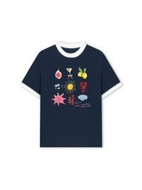 Áo Thun Ringer Relaxed Fit Where Summer Never Ends