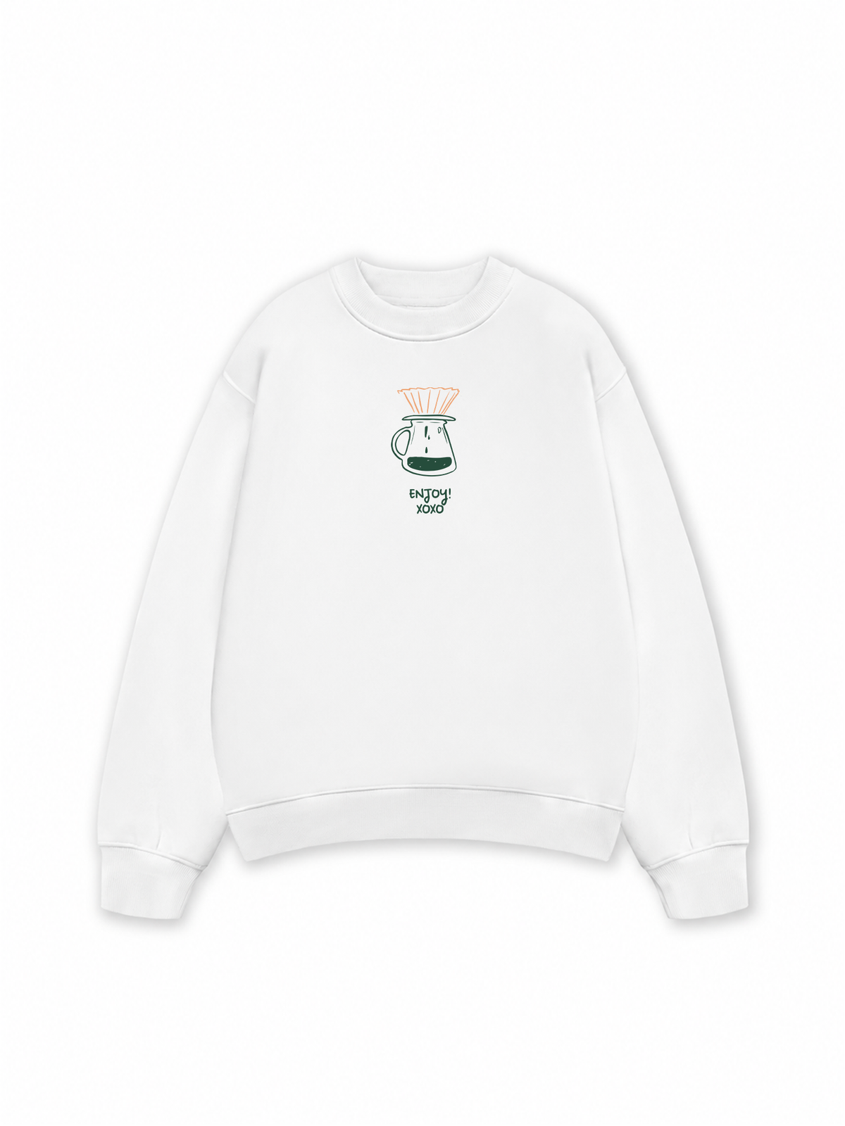 Áo Sweater Nỉ Hai Da Pour Over Recipe
