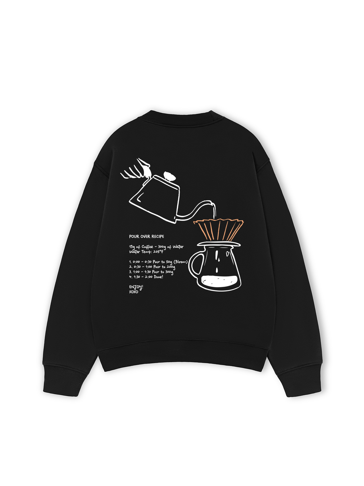 Áo Sweater Nỉ Hai Da Pour Over Recipe