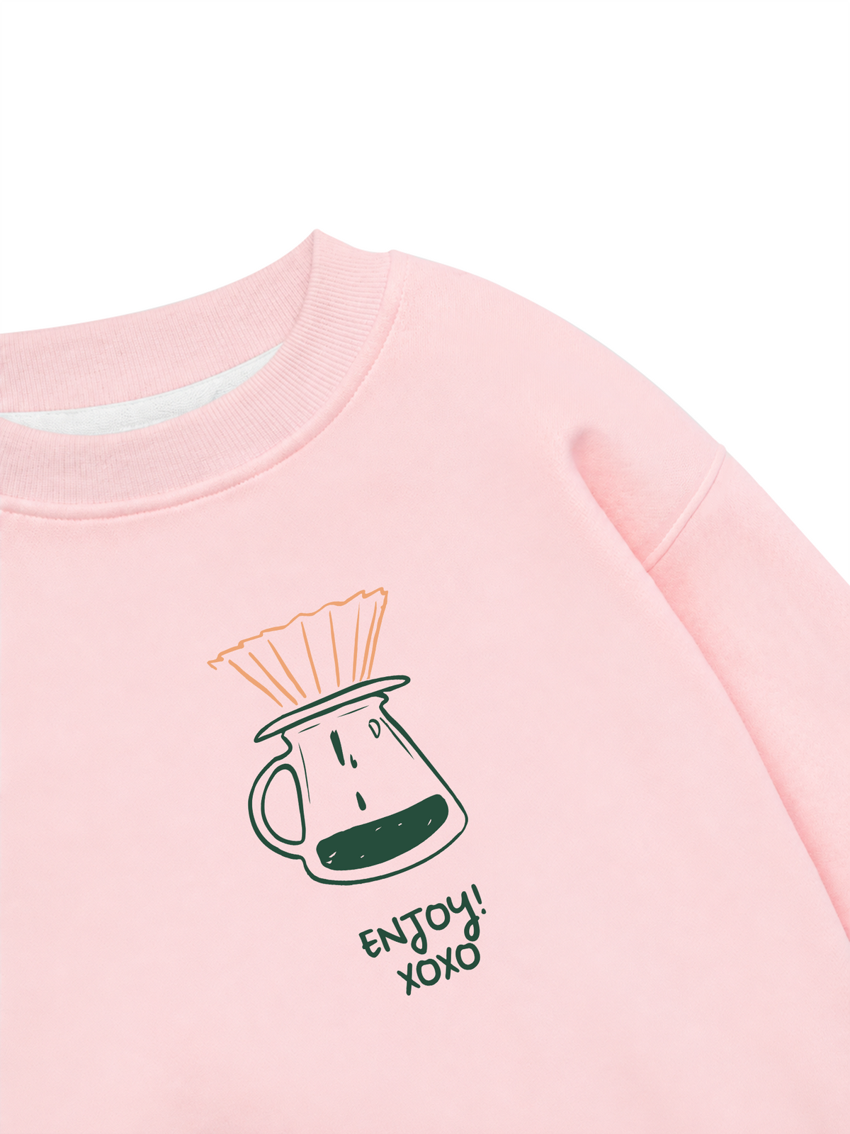 Áo Sweater Nỉ Hai Da Pour Over Recipe