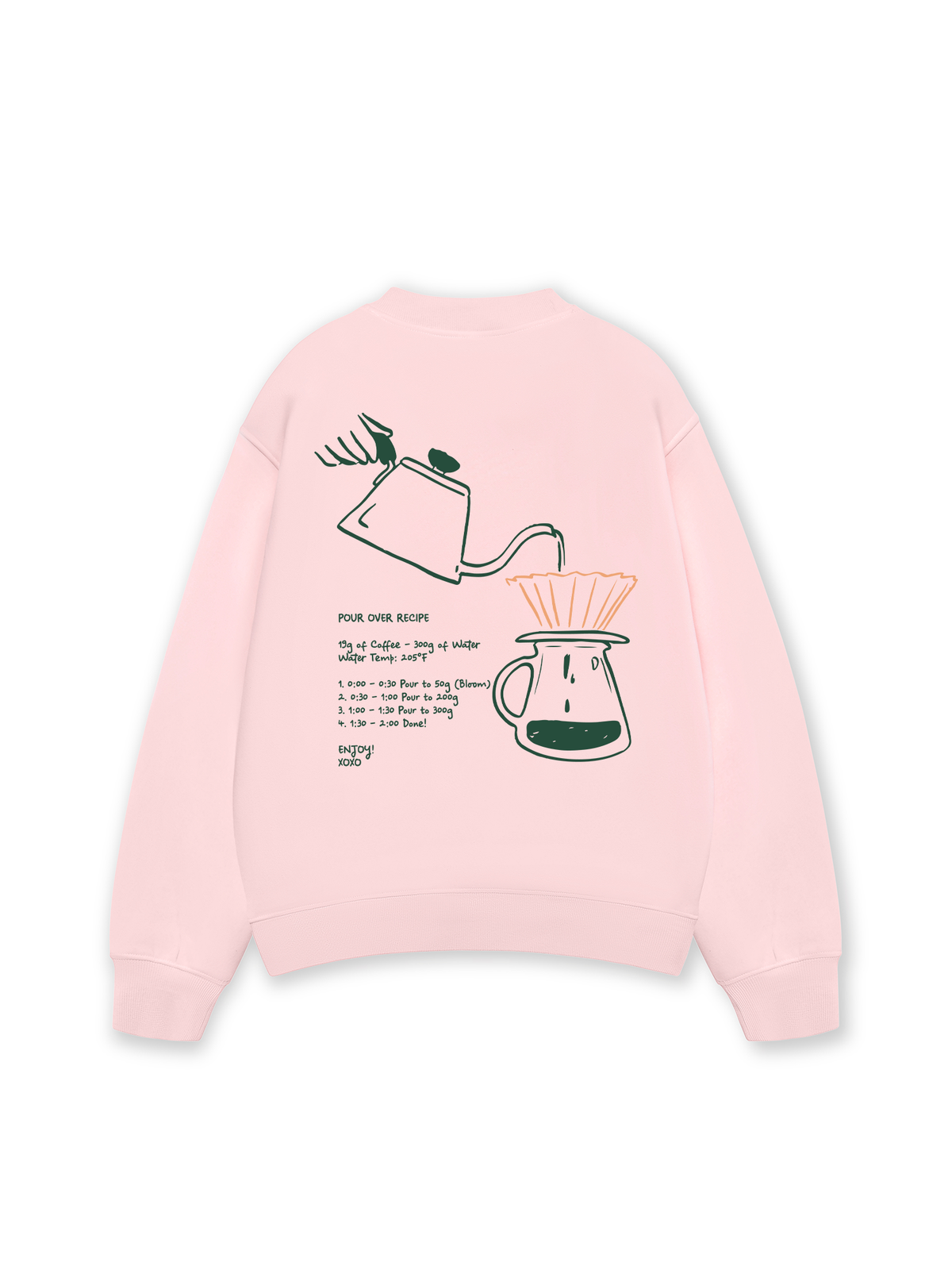 Áo Sweater Nỉ Hai Da Pour Over Recipe