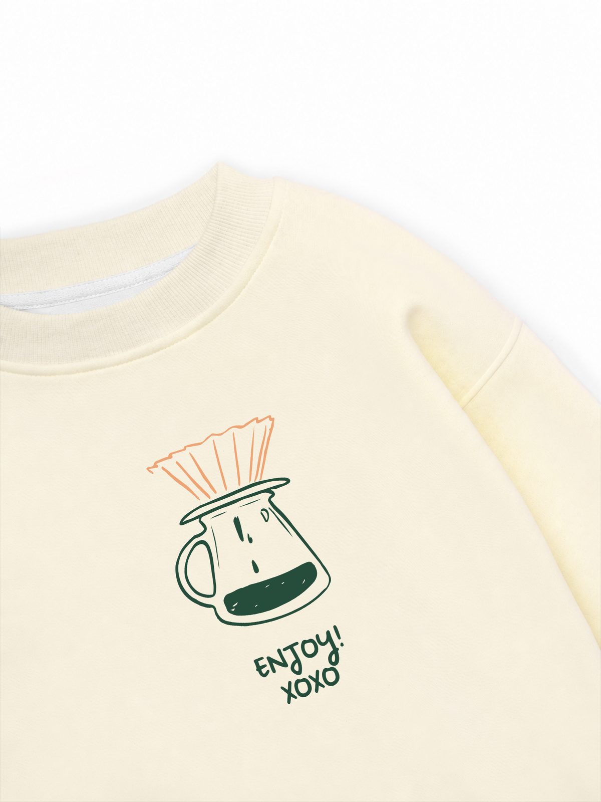 Áo Sweater Nỉ Hai Da Pour Over Recipe