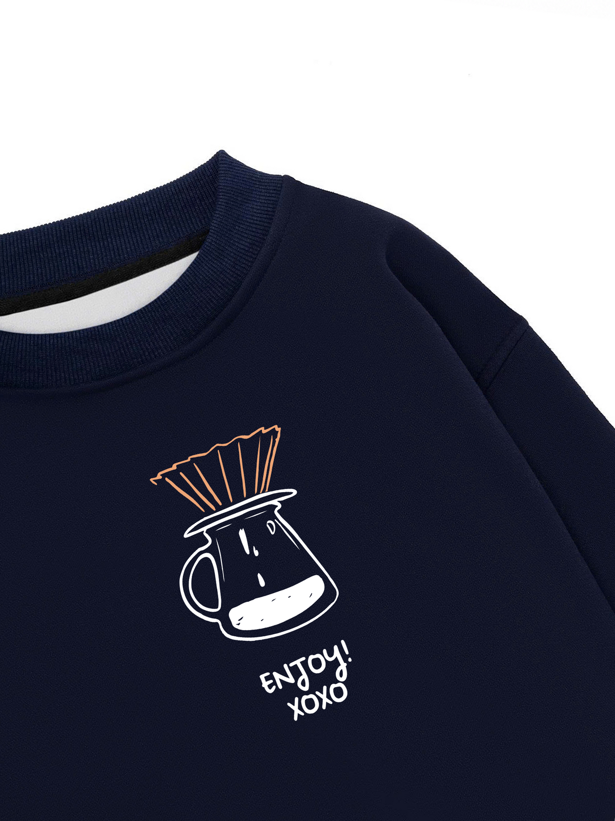 Áo Sweater Nỉ Hai Da Pour Over Recipe