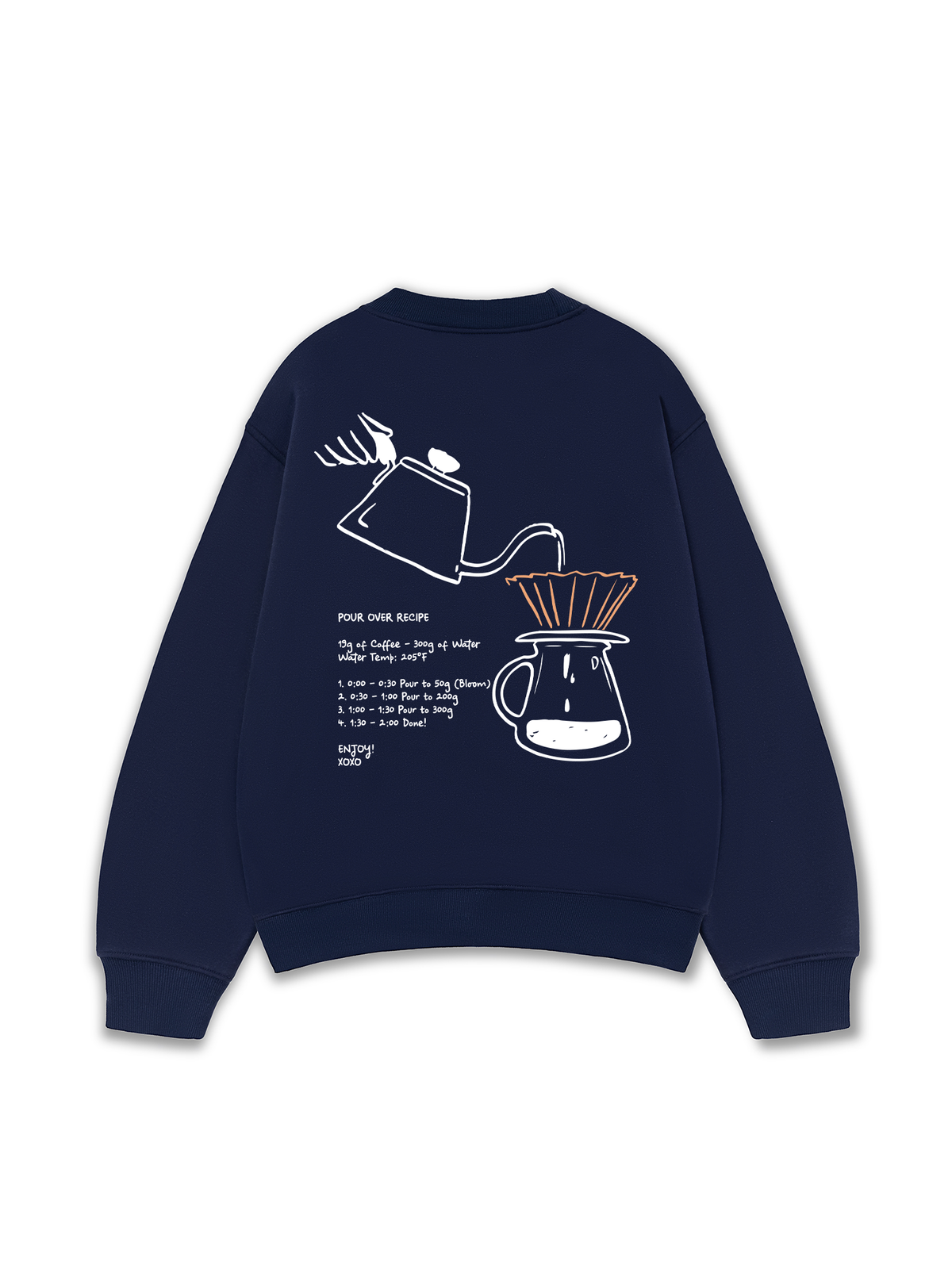 Áo Sweater Nỉ Hai Da Pour Over Recipe