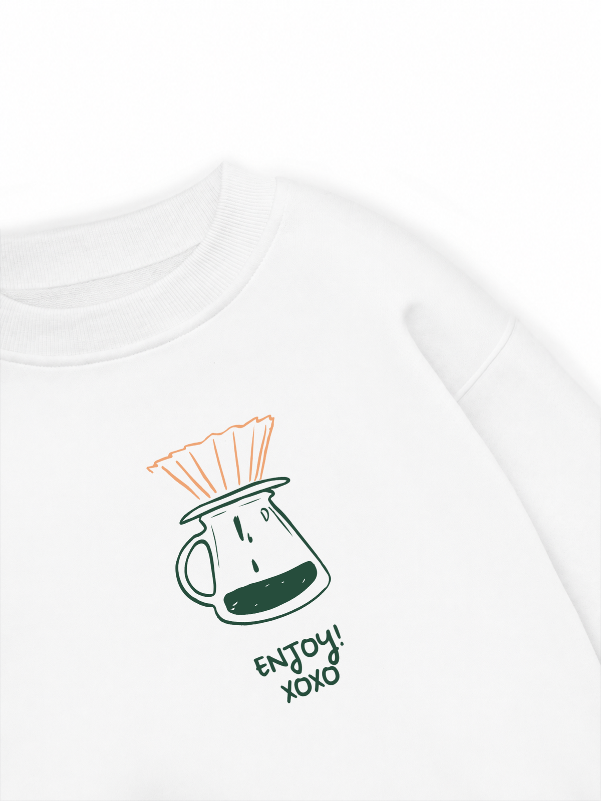 Áo Sweater Nỉ Hai Da Pour Over Recipe
