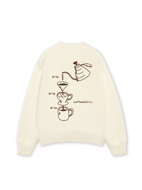 Áo Sweater Nỉ Hai Da Coffeeholic