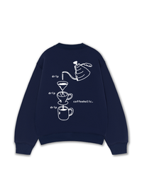 Áo Sweater Nỉ Hai Da Coffeeholic