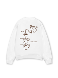 Áo Sweater Nỉ Hai Da Coffeeholic